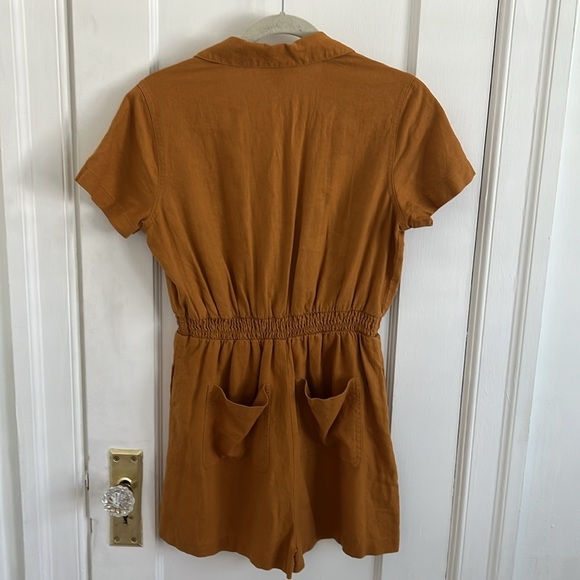 Universal Thread Rust Linen Blend Romper XS​​ - Picture 6 of 9